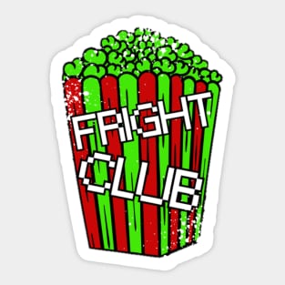 Fright Club Popcorn Sticker